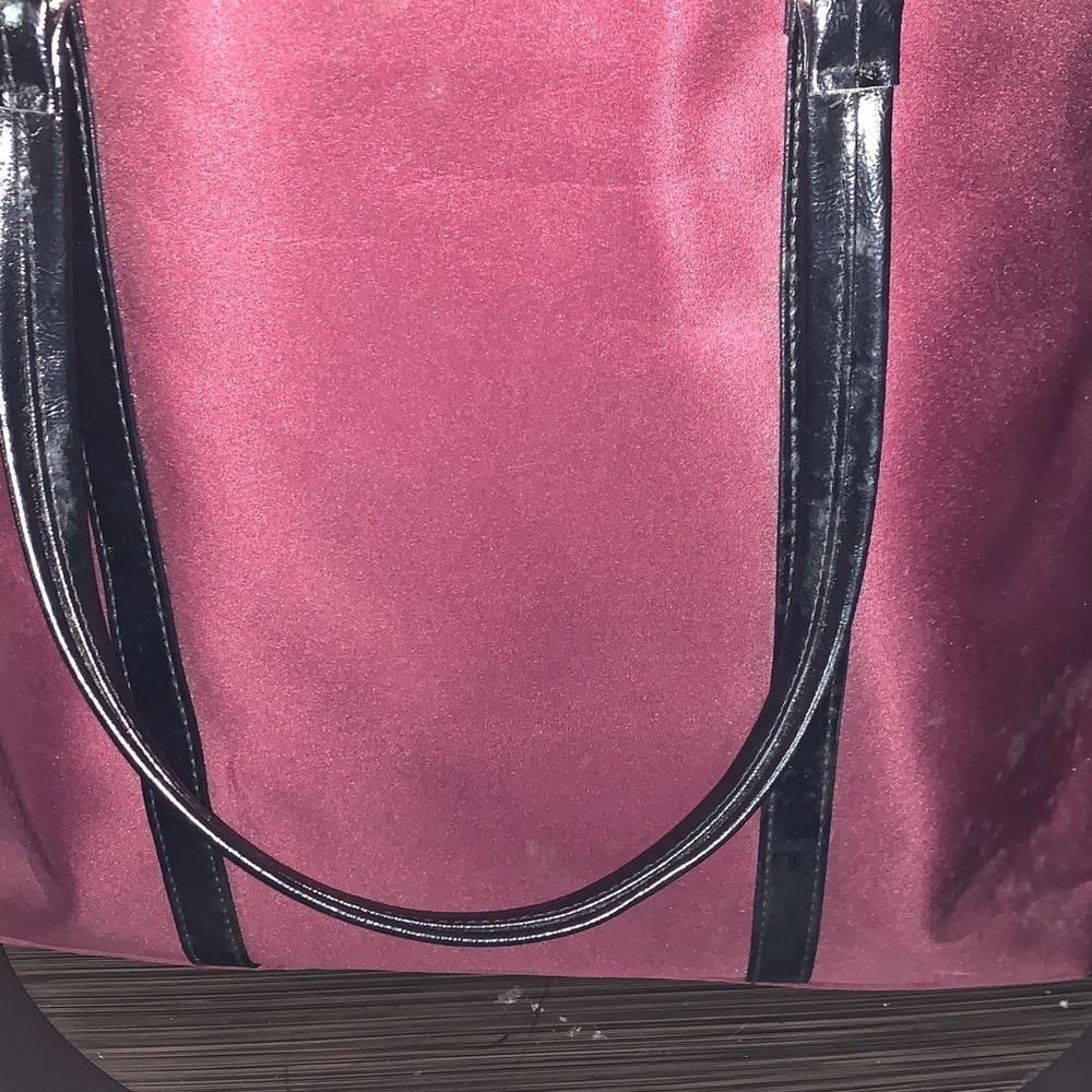 Lancome Burgundy and Black Tote Bag